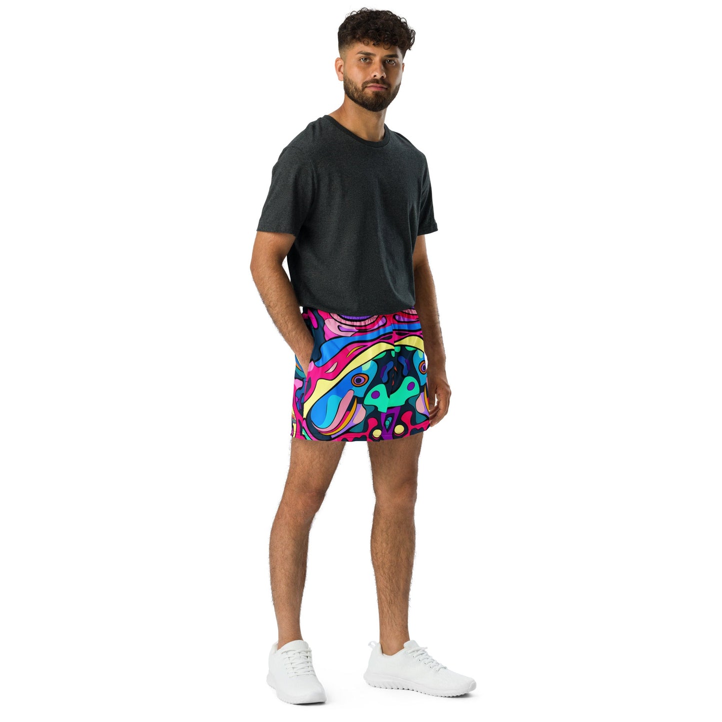 Melting Colors Athletic Shorts For EDM Rave Festival Outfit Clothing