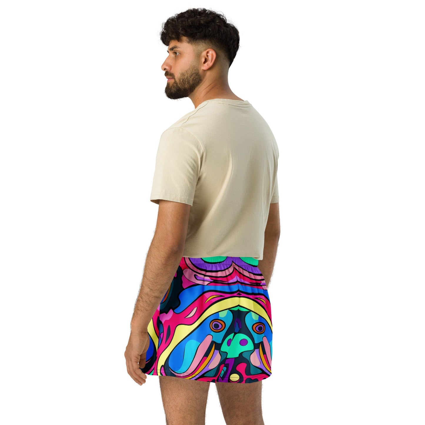 Melting Colors Athletic Shorts For EDM Rave Festival Outfit Clothing