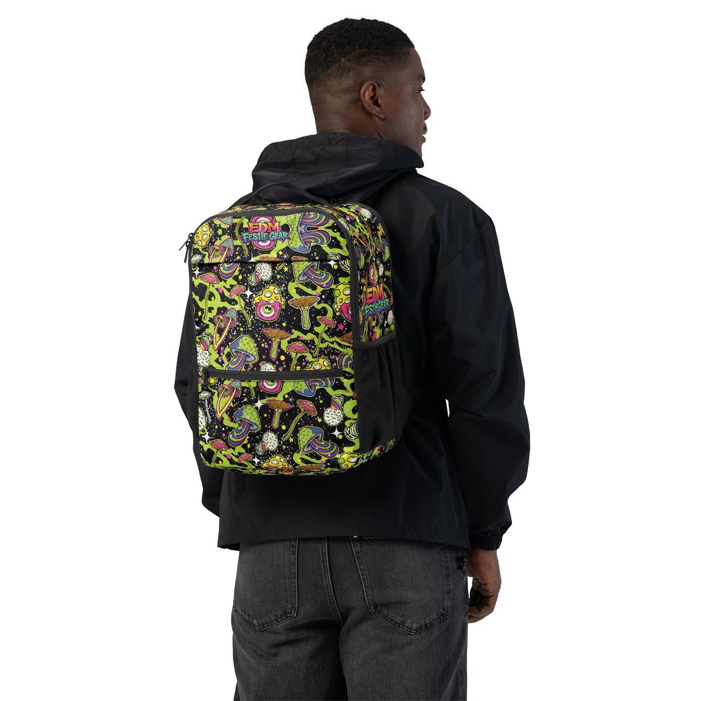 Trippy Space Shroom Utility backpack