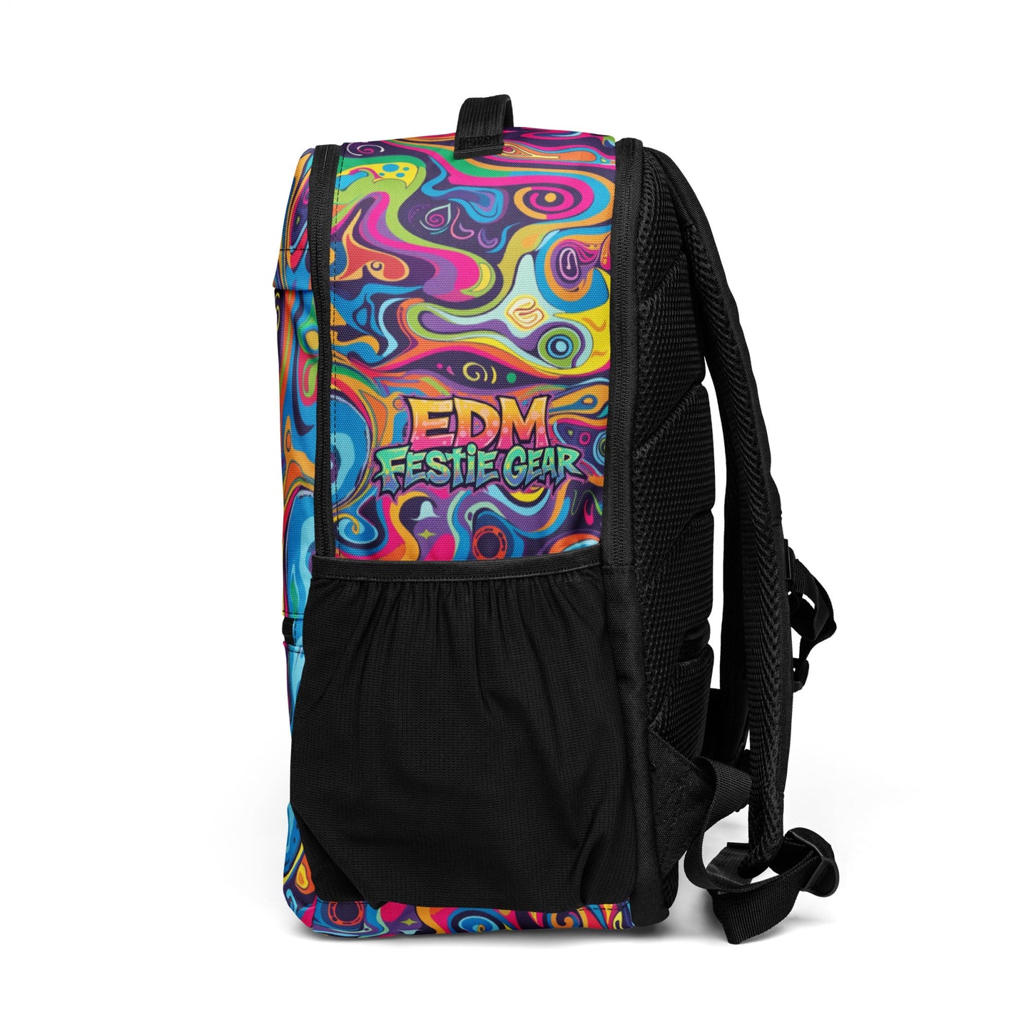 psychedelic melting colors Utility backpack