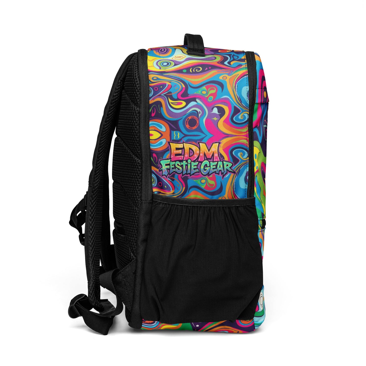psychedelic melting colors Utility backpack