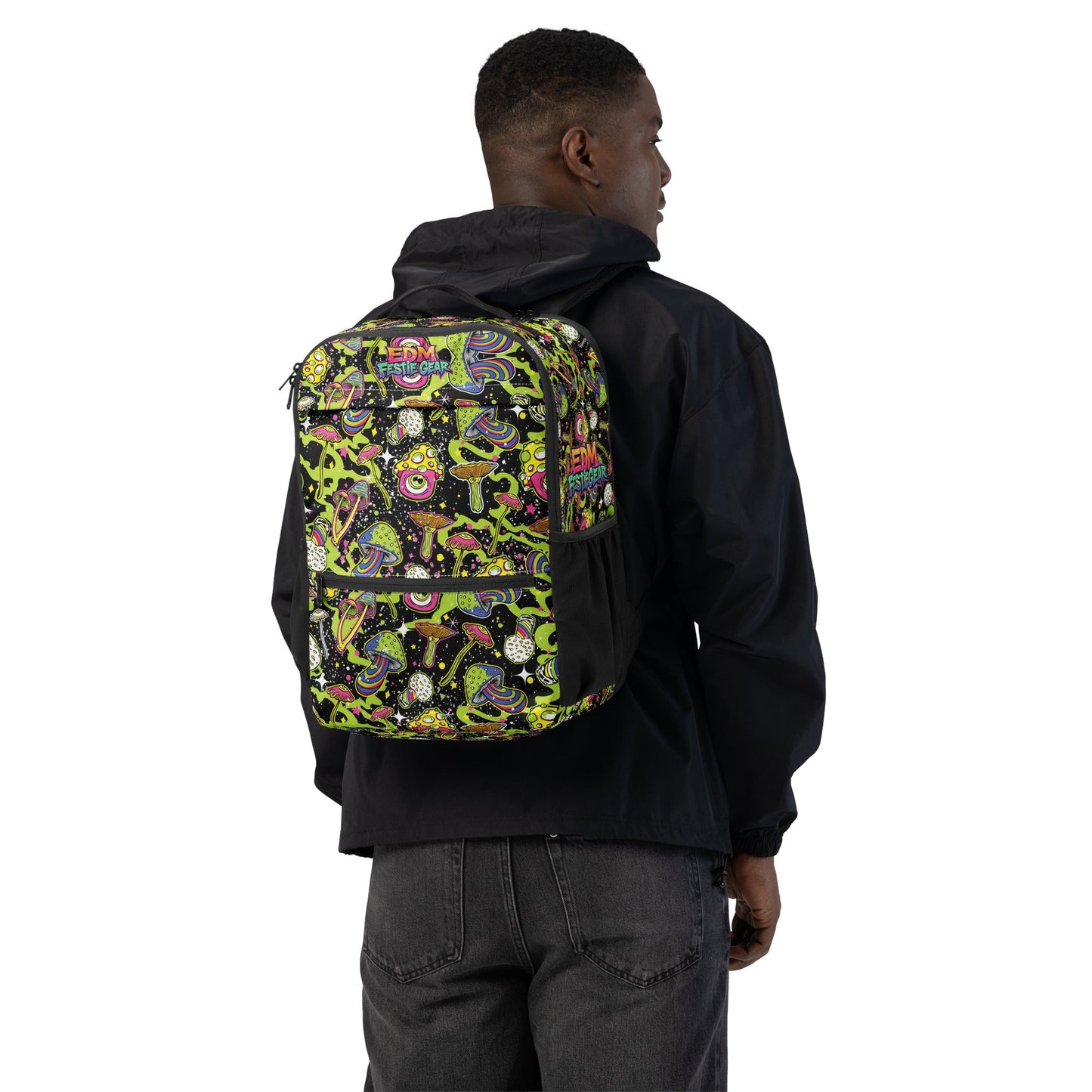 Trippy Space Shroom Utility backpack