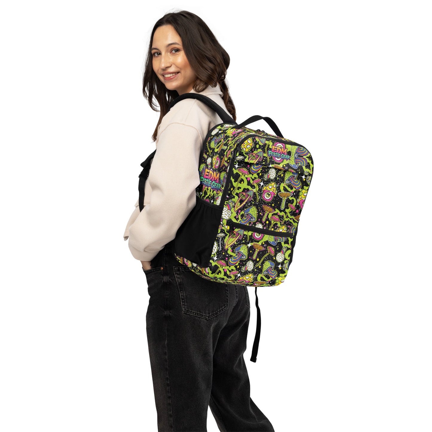 Trippy Space Shroom Utility backpack