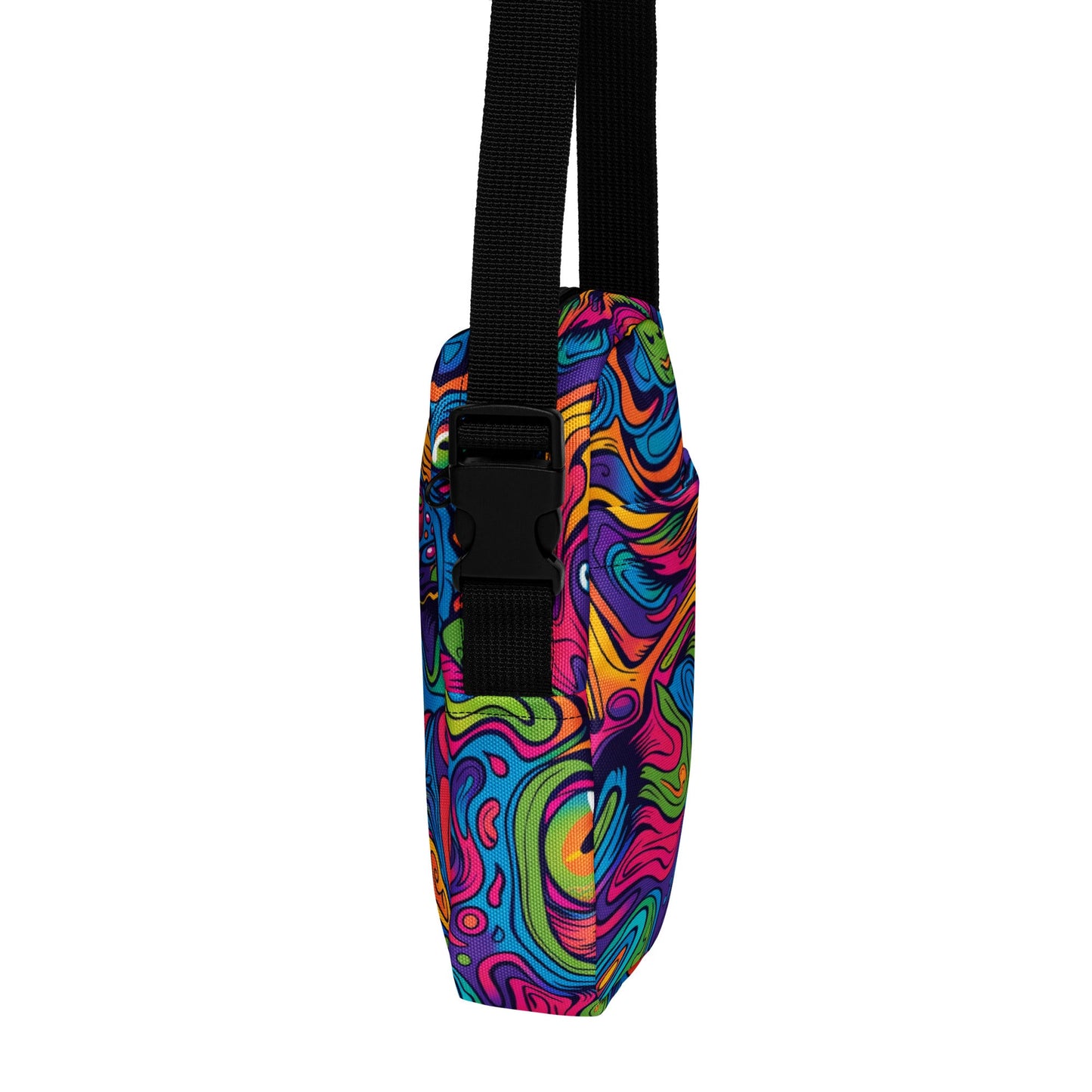 Neon Spill Crossbody Bag For EDM Rave Festival Outfit Clothing