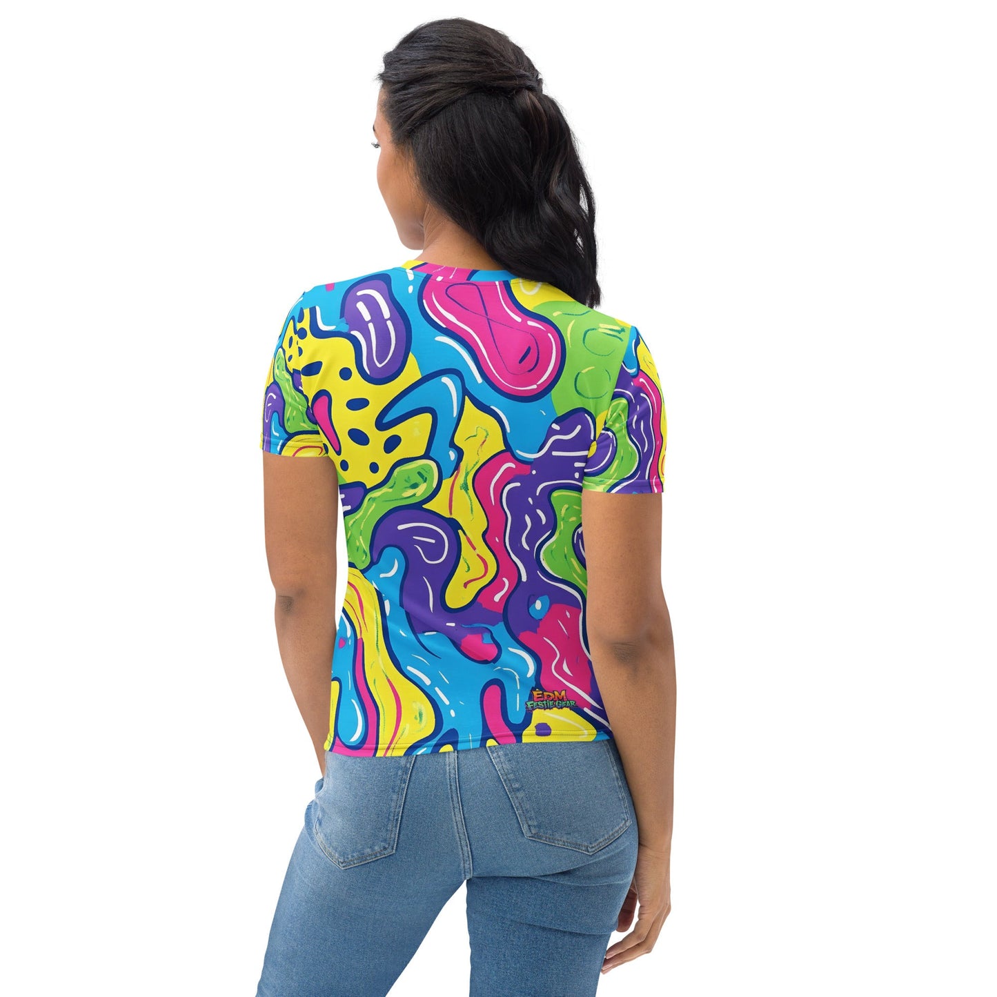 Color Trip Woman's T-shirt For EDM Rave Festival Outfit Clothing