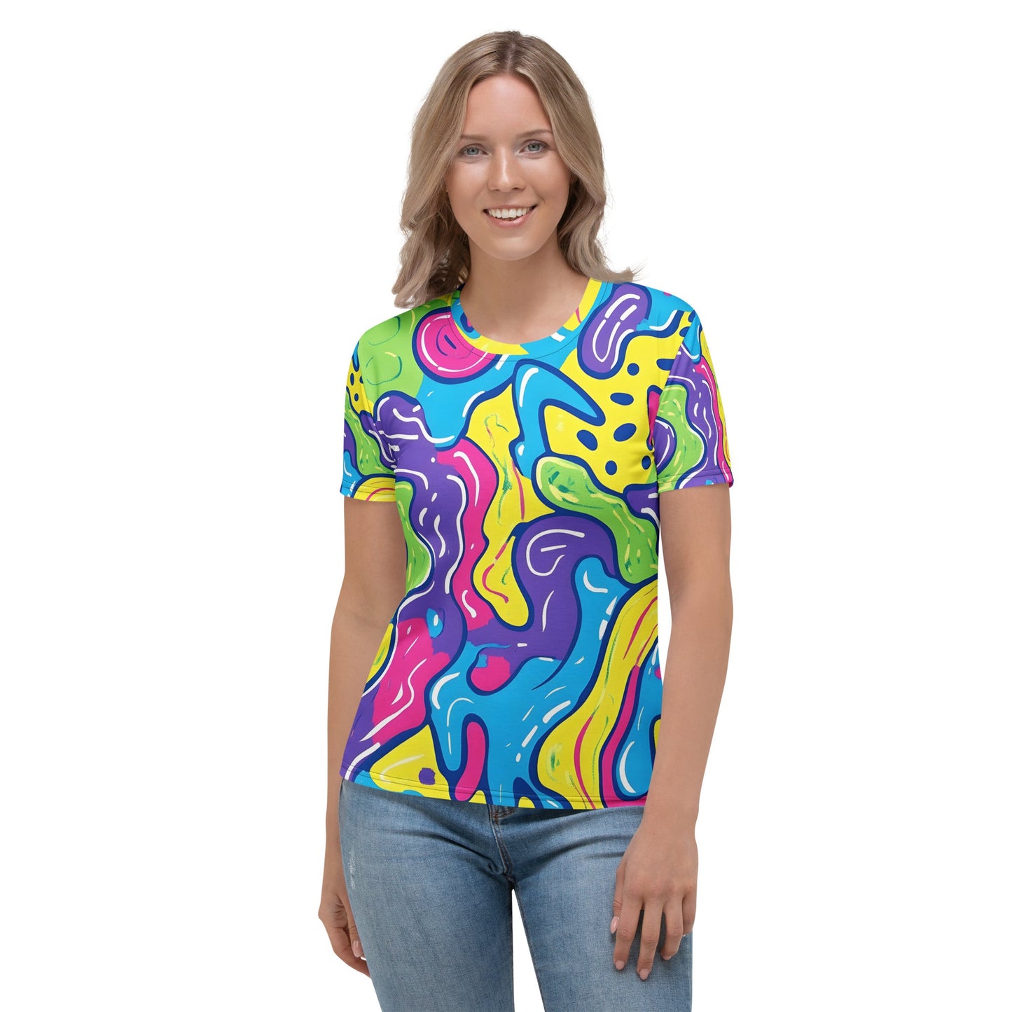 Color Trip Woman's T-shirt For EDM Rave Festival Outfit Clothing