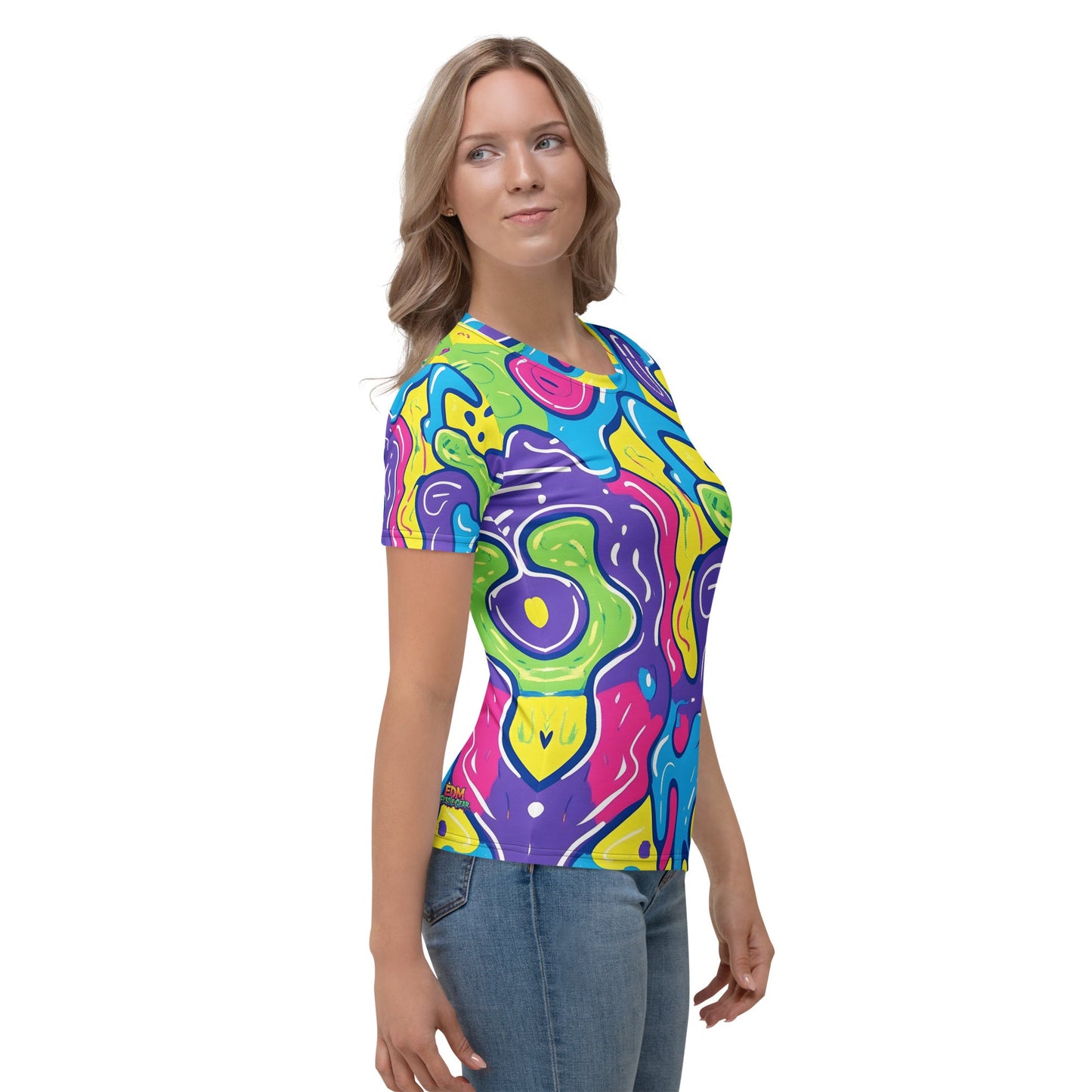 Color Trip Woman's T-shirt For EDM Rave Festival Outfit Clothing