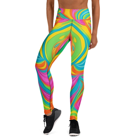 Neon Craze Woman's Yoga Leggings For EDM Rave Festival Outfit Clothing