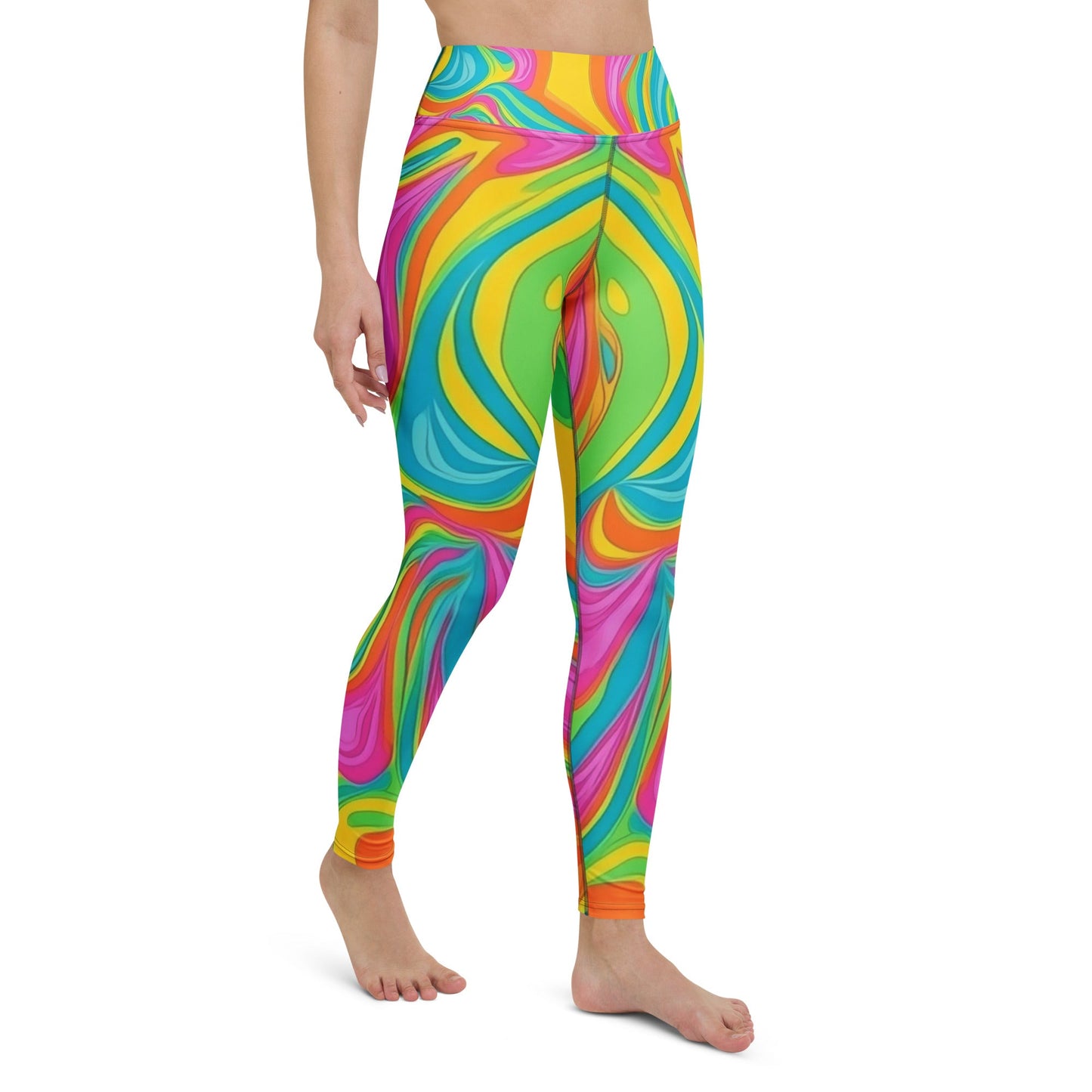 Neon Craze Woman's Yoga Leggings For EDM Rave Festival Outfit Clothing