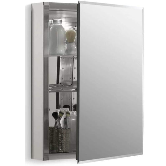Aluminum Single Medicine Cabinet with Mirror Door