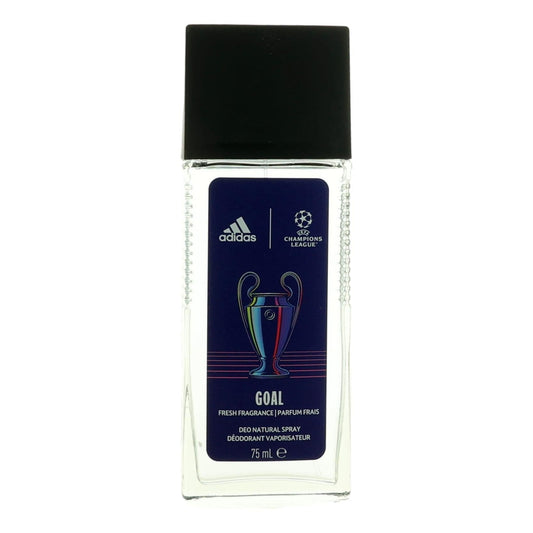 Adidas UEFA Champions League Goal, 2.5oz Deo Natural Spray men