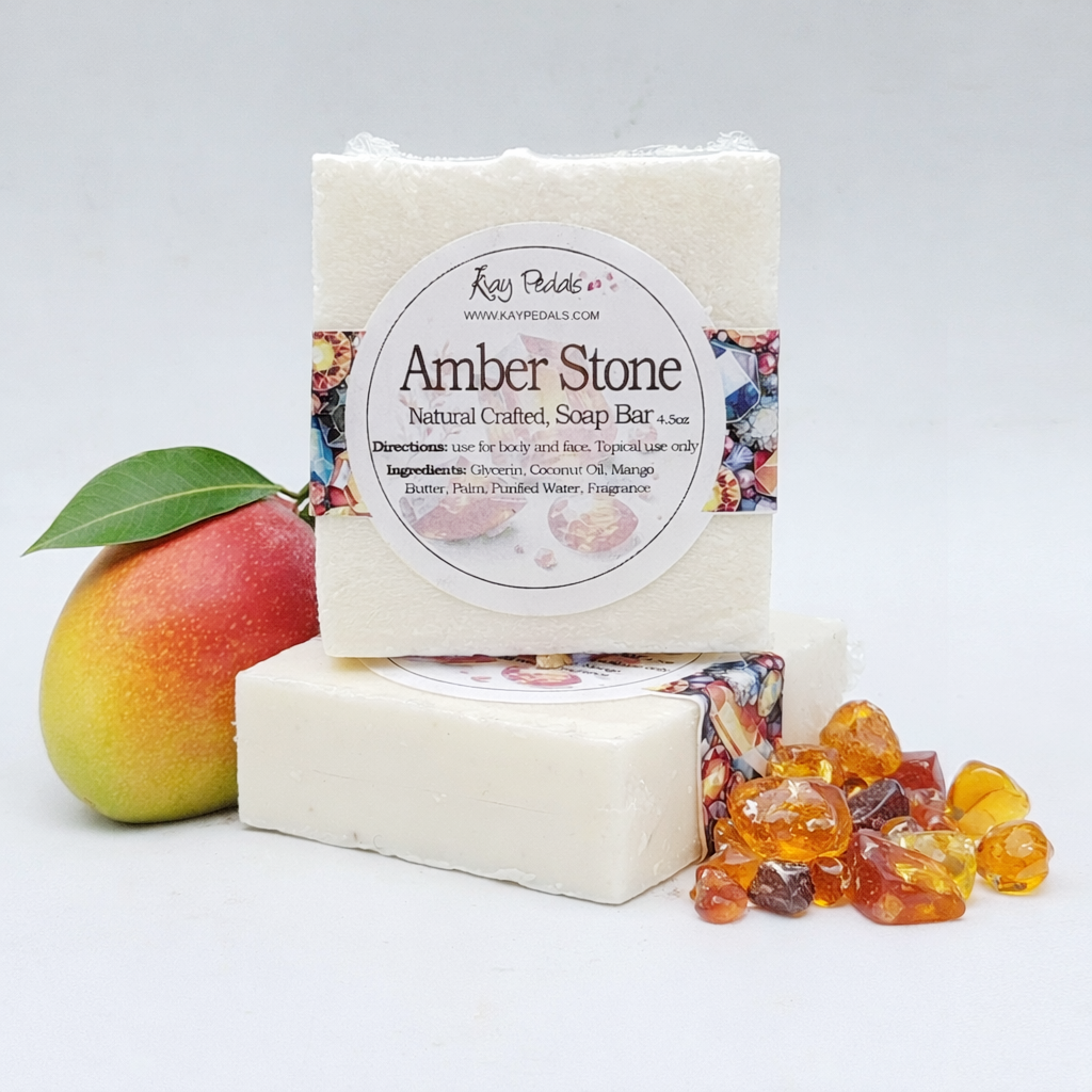 Amber Stone Natural Crafted Bar Soap 4.5oz-0