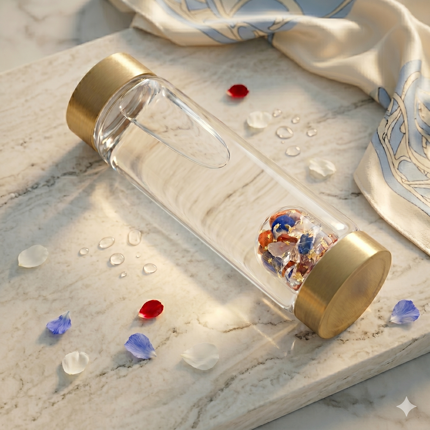 ViA American Dream | Red Jasper, White Opal, Blue Lapis, Clear Quartz & 24k Gold