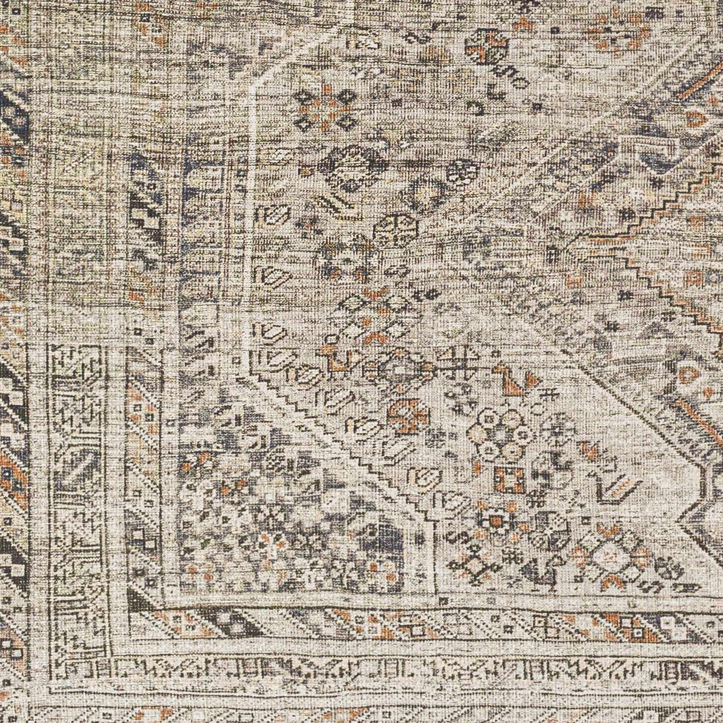 Sample Barny Beige Flat Pile Washable Rug-0