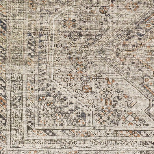 Sample Barny Beige Flat Pile Washable Rug-0