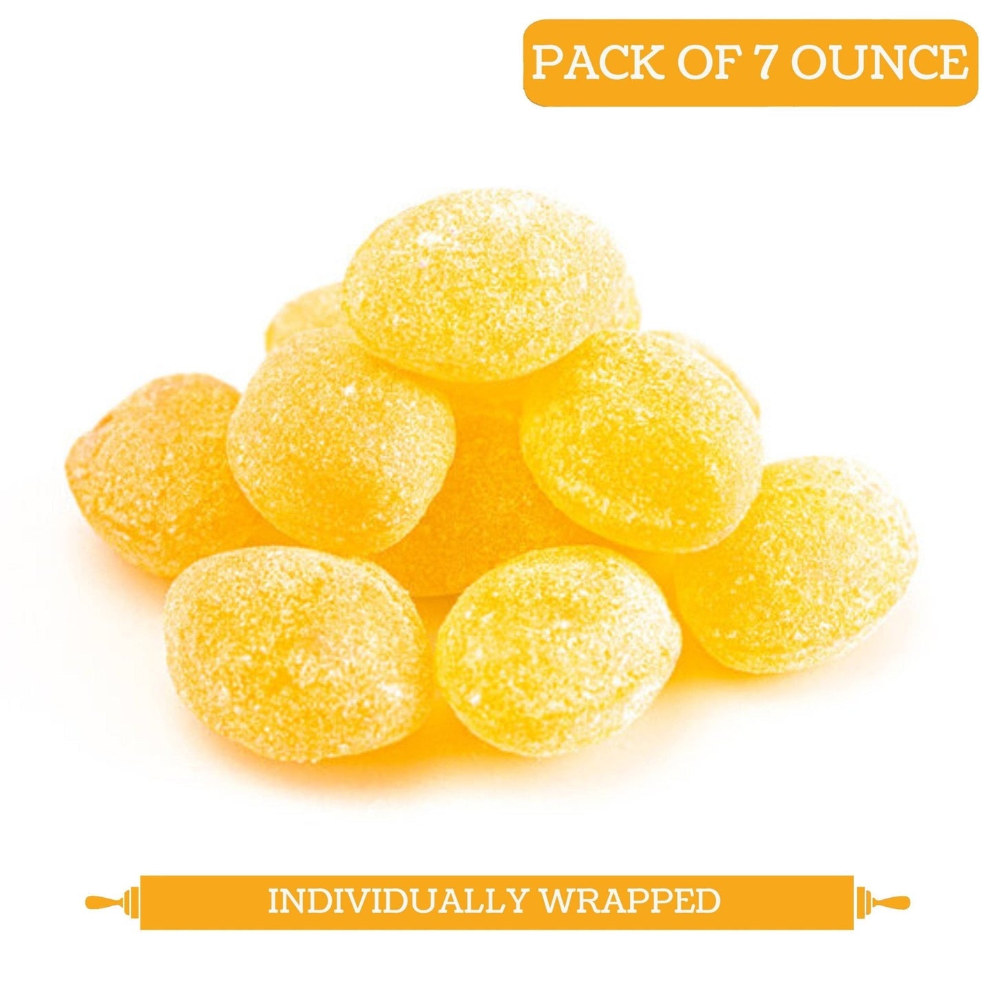 Andy Anand Sugar-Free Orange & Lemon Hard Candy, 7 oz – European Imported, Stevia Sweetened, Keto & Diabetic-Friendly Gourmet Snack Gift Box