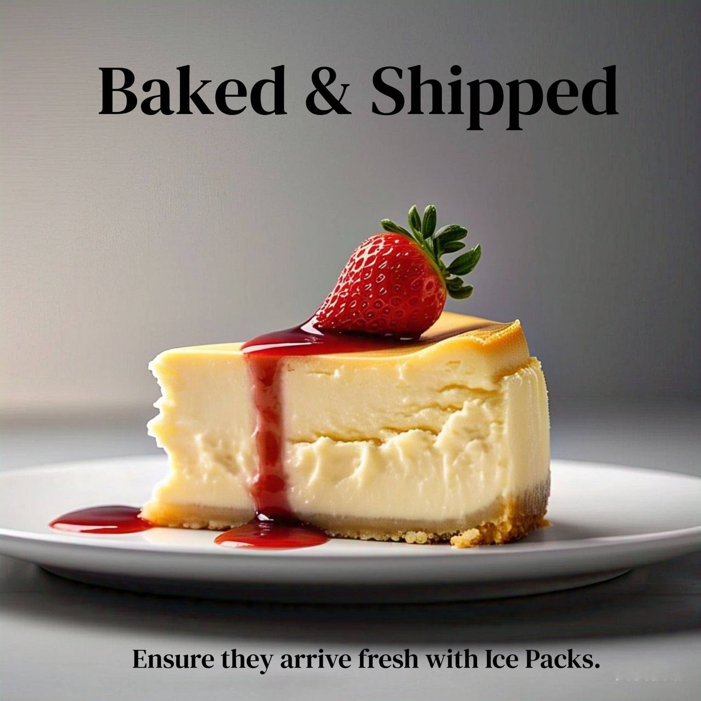 Andy Anand Traditional Strawberry Cake, 9-Inch, 2 lb – Freshly Baked, Real Strawberries, No Preservatives, Birthday & Celebration Gift Box