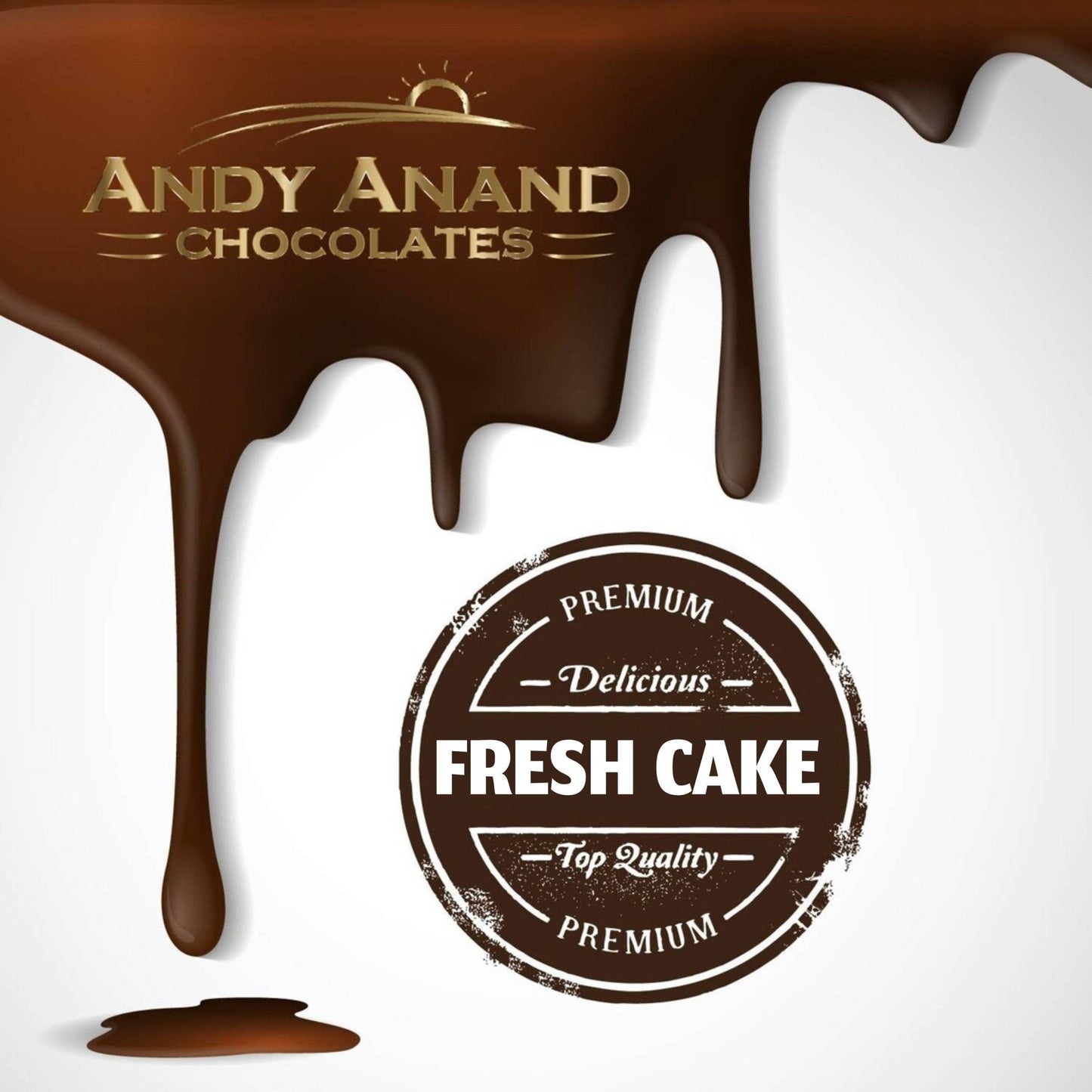 Andy Anand Gluten-Free Chocolate Strawberry Cake, 9-Inch, 2.5 lb – Freshly Baked Handcrafted for All Ages, Birthday & Celebration Gift Box