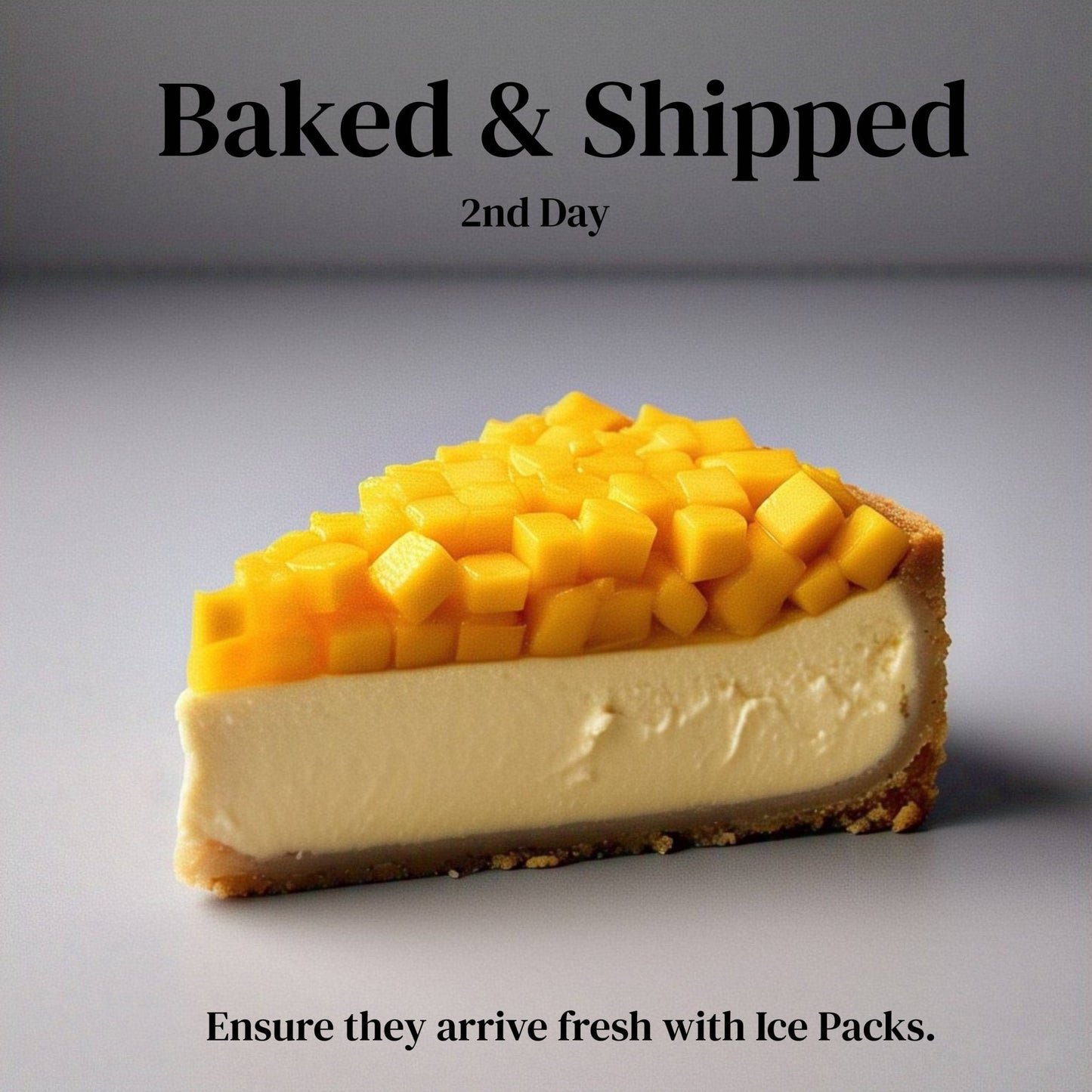Andy Anand Mango Cake, 9-Inch, 2.6 lb – Rich Tropical Dessert with Real Mango Slices, Moist Texture, Birthday & Celebration Gift Box