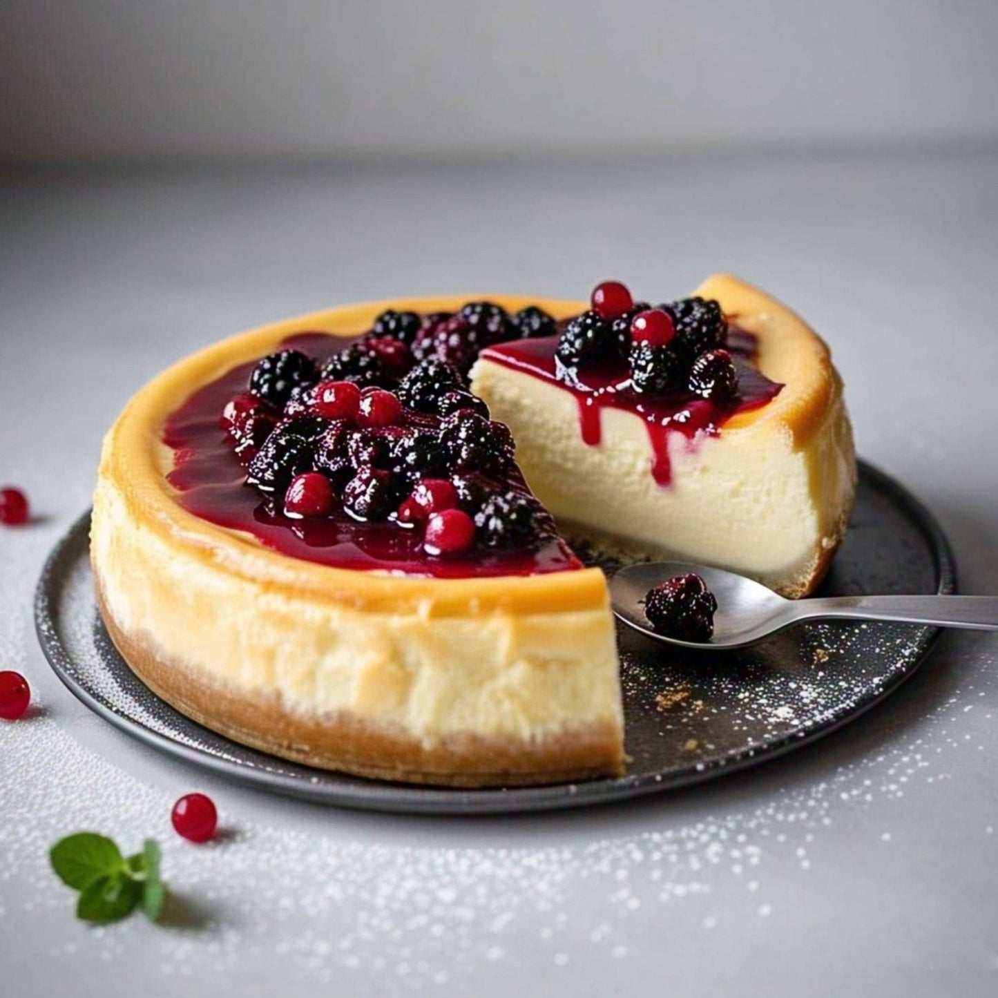 Andy Anand Gluten-Free Wild Berry Cheesecake, 9-Inch, 2.8 lb – Freshly Baked, Real California Cream Cheese, All-Natural, Birthday Gift Box