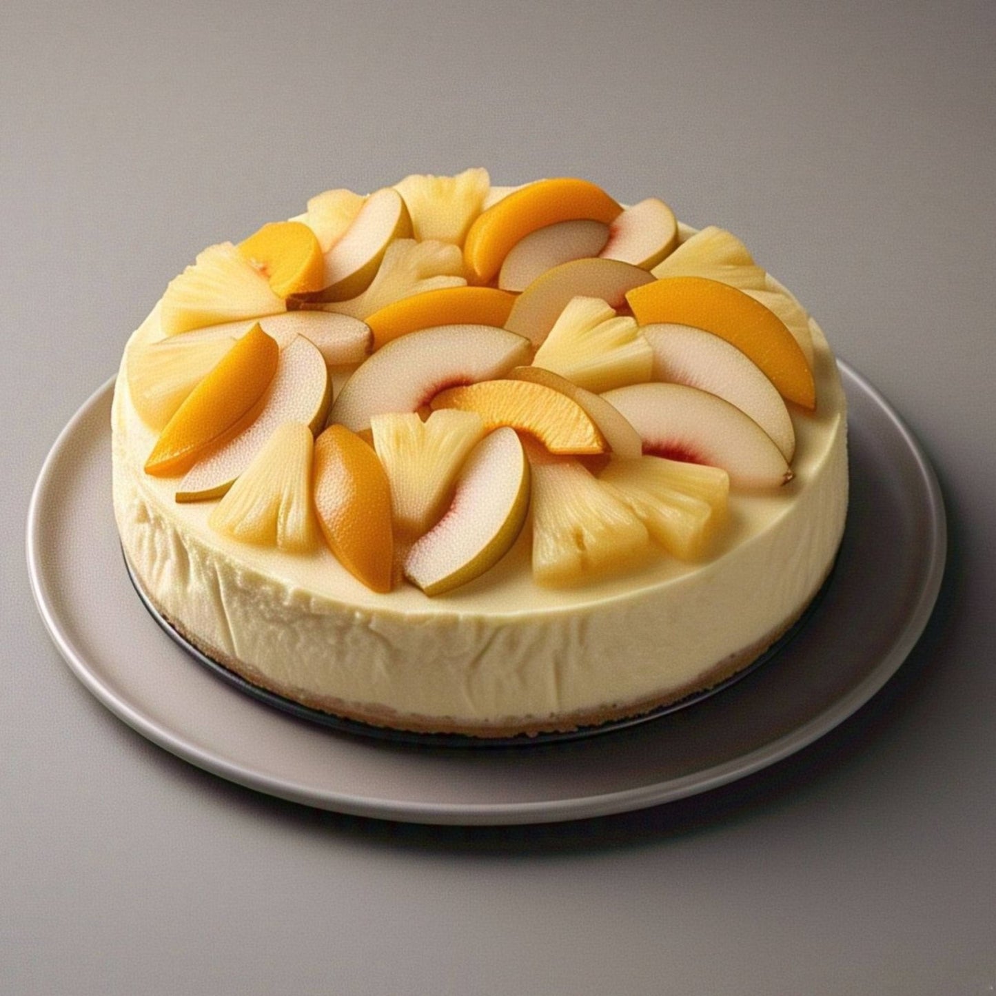 Andy Anand Sugar-Free Tropical Fruit Cheesecake, 9-Inch, 2.6 lb – Diabetic-Friendly, California Cream Cheese, No Added Sugar, Birthday Gift