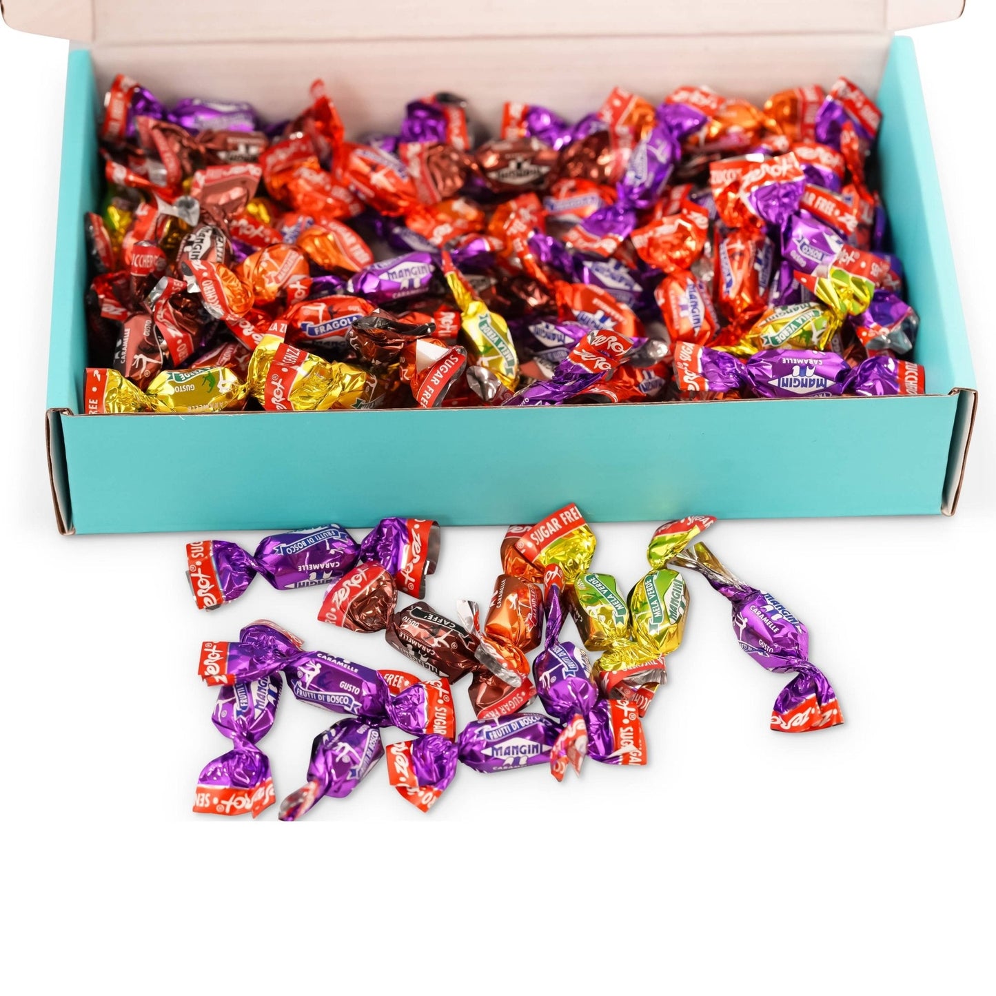 Andy Anand Sugar-Free & Gluten-Free Fruit Flavored Hard Candy, 85 pc, 7 oz – Made in Italy, Stevia Sweetened, Keto & Diabetic-Friendly Gift