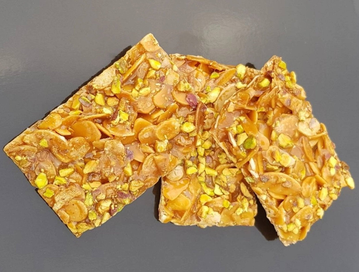 Andy Anand Gluten-Free Italian Pistachio Brittle, 7 oz – Roasted Crunchy Croccante, All-Natural, No Preservatives, Gourmet Snack Gift Box