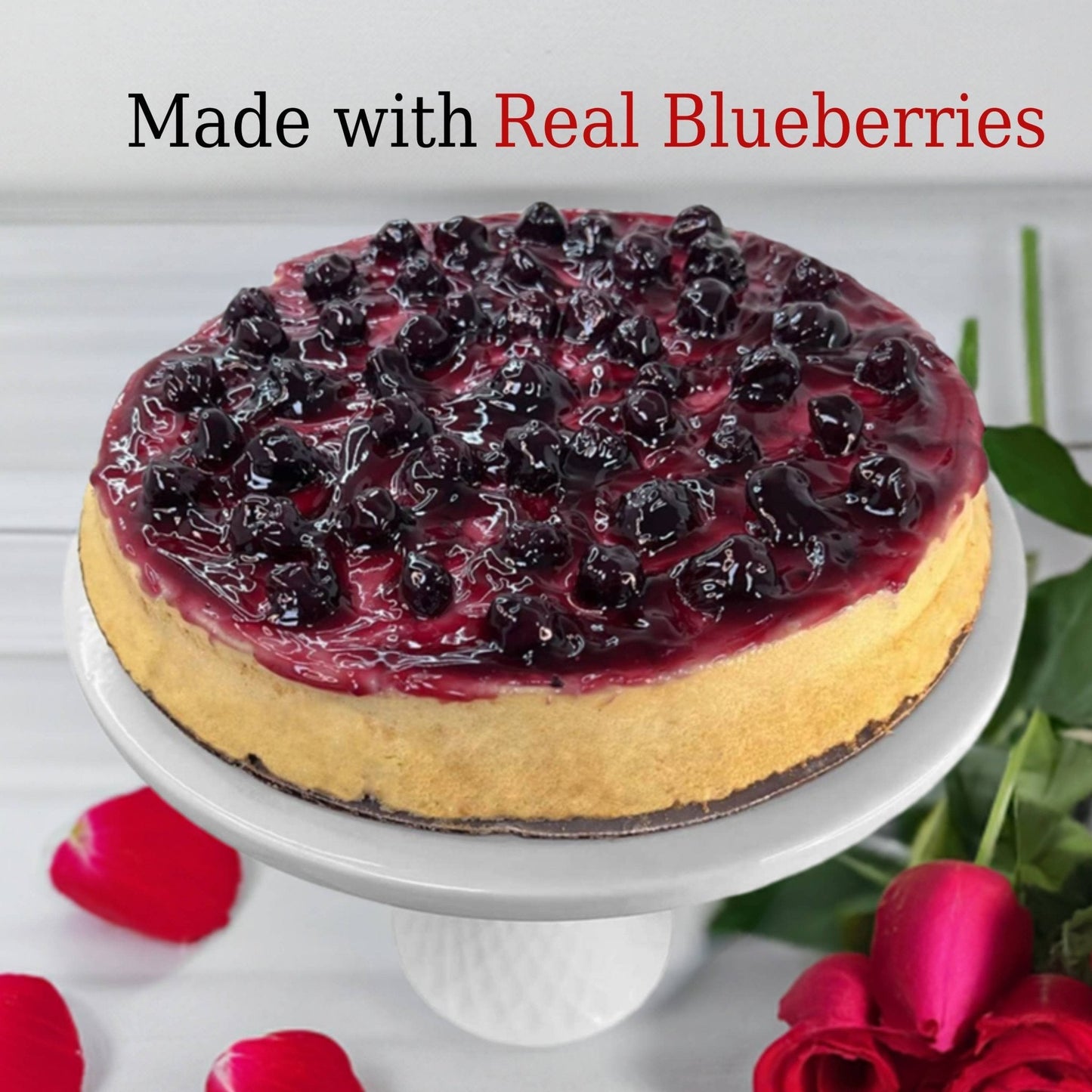 Andy Anand Sugar-Free Gluten-Free Blueberry Cake, 2.5 lb – Keto & Diabetic-Friendly, Real Blueberries, Birthday & Holiday Gift
