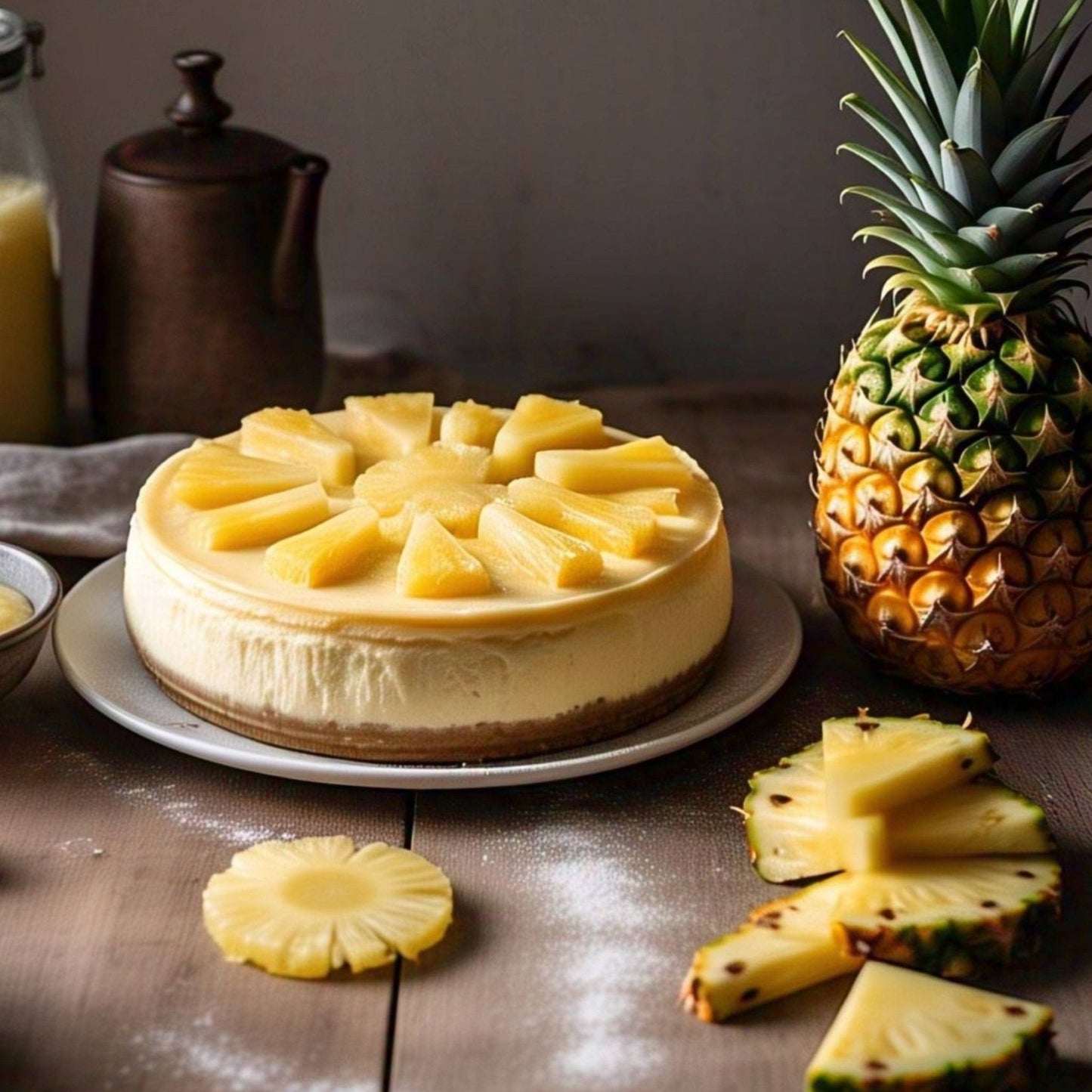 Andy Anand Sugar-Free Pineapple Tres Leches Cake, 2.5 lb – Keto & Diabetic-Friendly, Soaked in Pineapple Milk, No Preservatives Gift Box