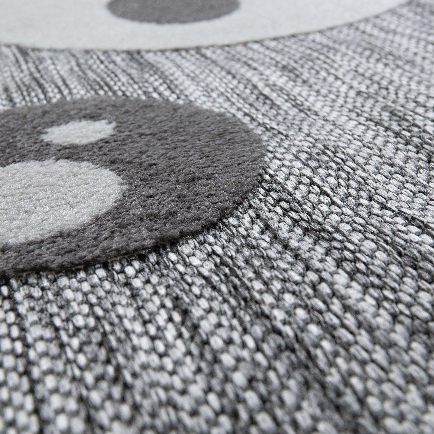 Kids Rug Lilo with Cute Llama Motif - Grey White-2