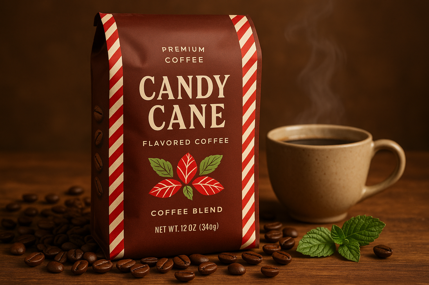 Candy Cane Flavored Coffee Blend-2