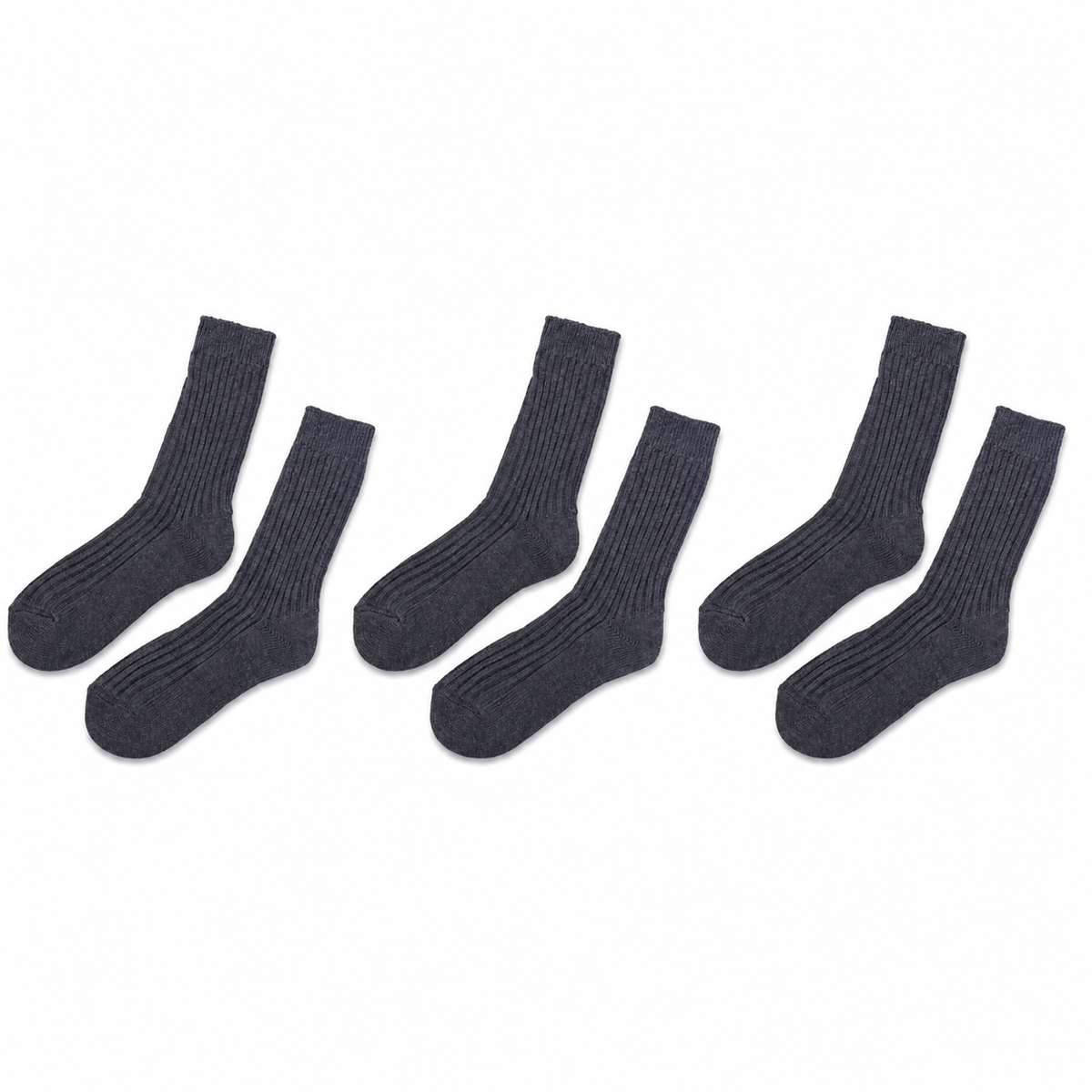 tittimitti® Women’s 100% Organic Cotton Boot Socks 3-Pack – Thick Warm Winter Crew Socks (Made in Italy)