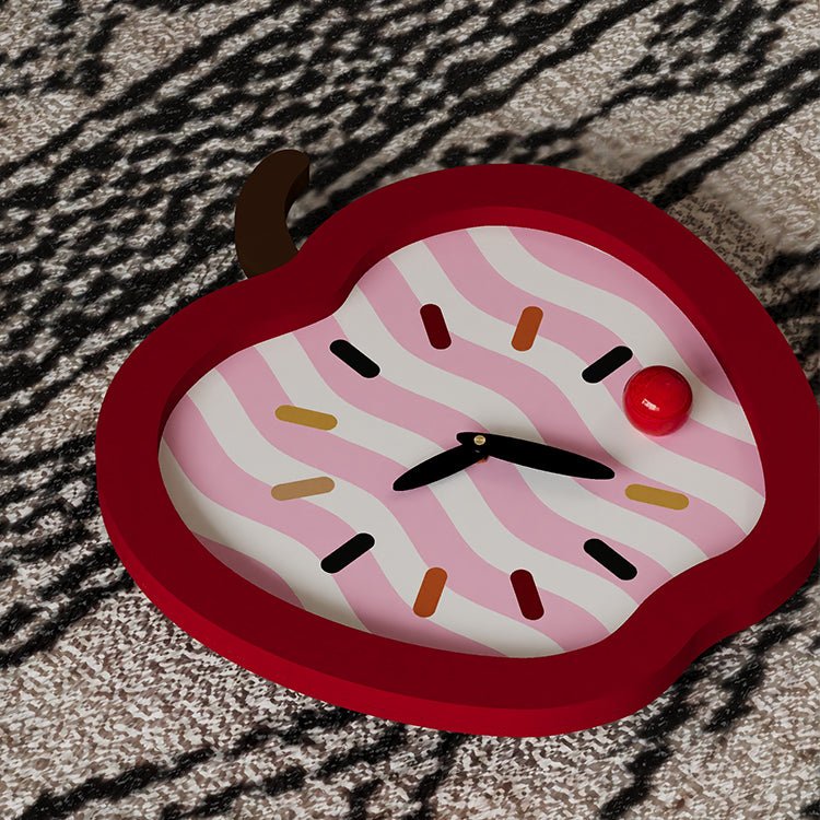 Whimsy Apple Shaped Clock-1