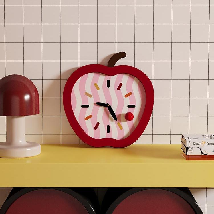 Whimsy Apple Shaped Clock-0