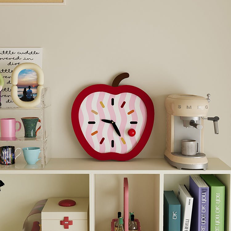 Whimsy Apple Shaped Clock-2