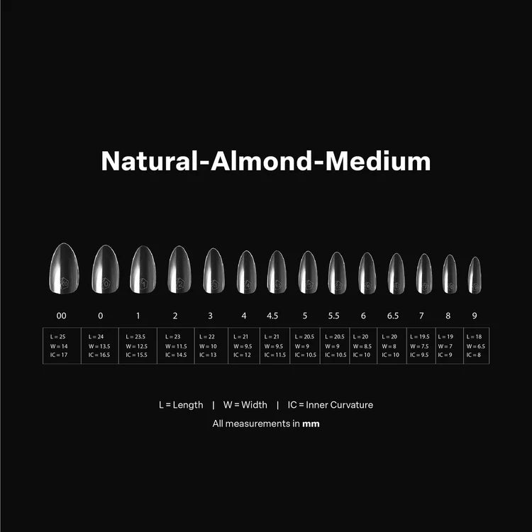 Apres - Gel-X Natural Almond Medium Box of Tips 2.0, 600pcs-2