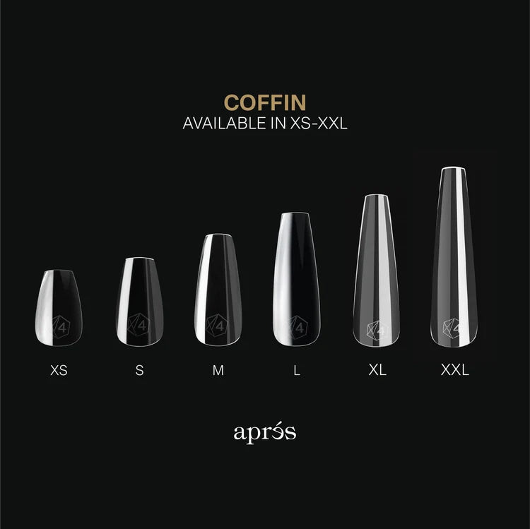 Apres - Gel-X Sculpted Coffin Long Box of Tips 2.0, 600pcs-4