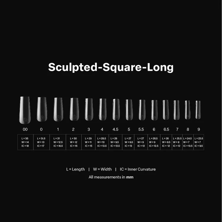 Apres - Gel-X Sculpted Square Long Box of Tips 2.0, 600pcs-3