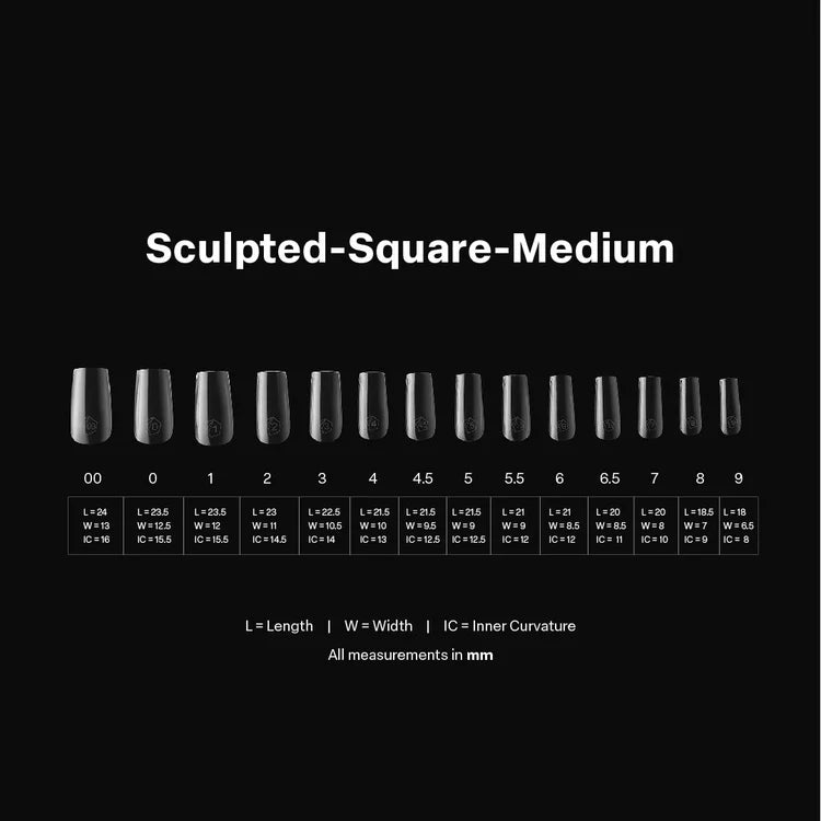 Apres - Gel-X Sculpted Square Medium Box of Tips 2.0, 600pcs-3