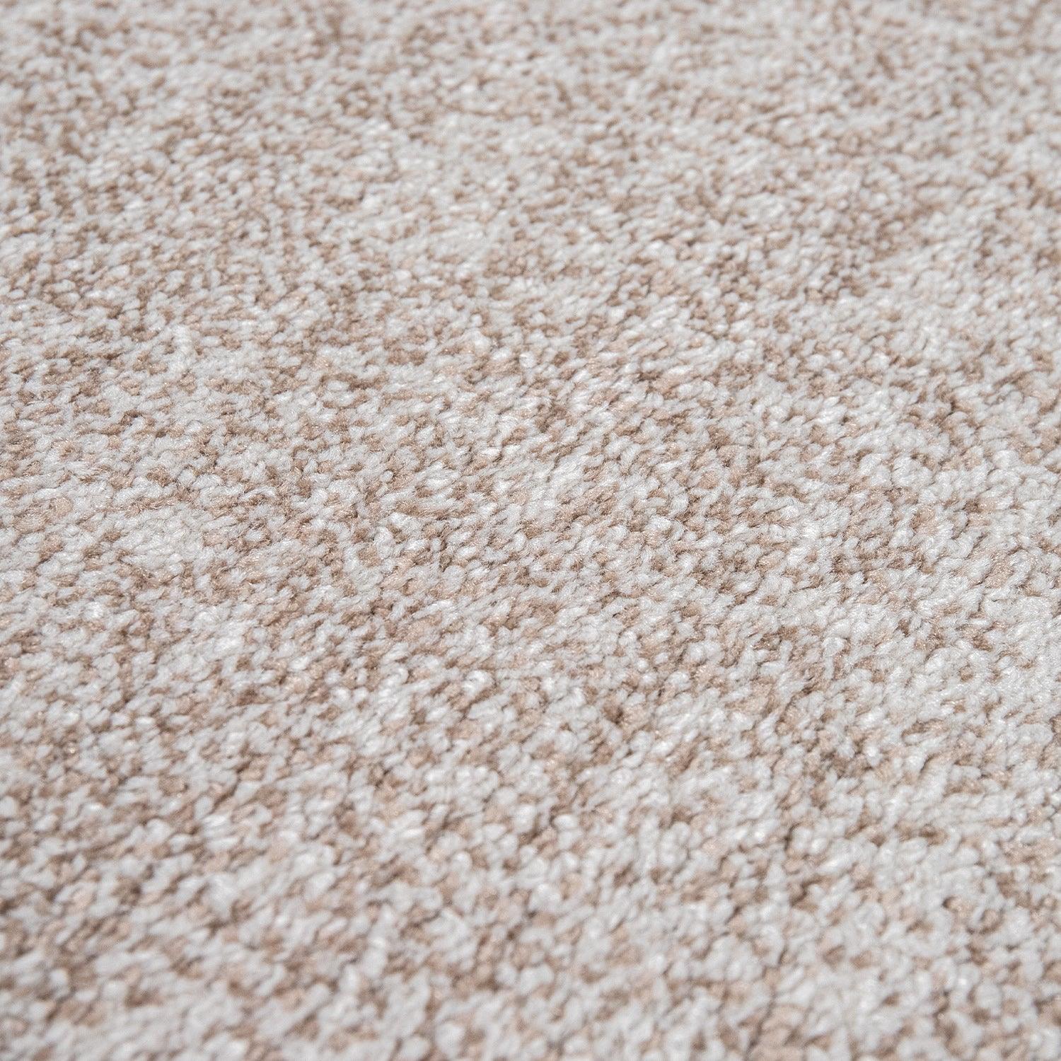 Living Room Rug Madeira Bordered with Geometric Pattern - Brown Beige-3