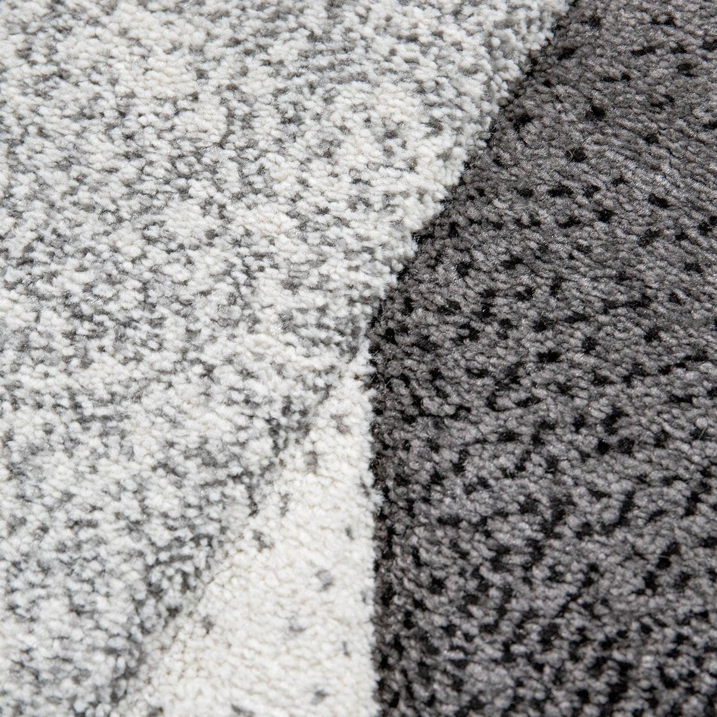 Living Room Rug Madeira Bordered with Geometric Pattern - Grey-2