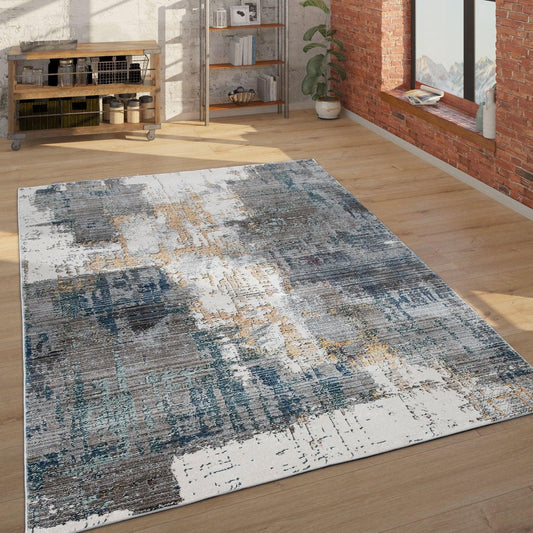 Area Rug For Living Rooms Abstract Design 3D Effect, Colorful-0