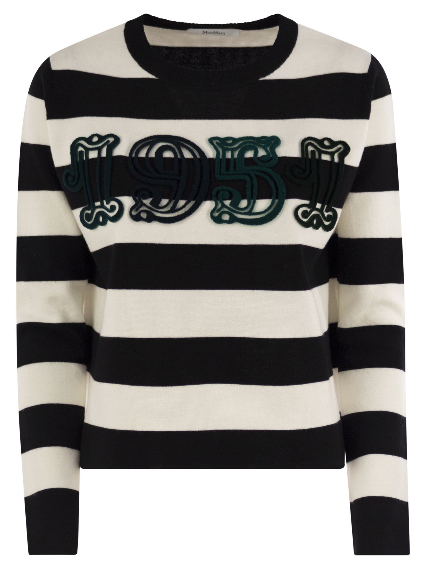 Max Mara Women Viterbo - Wool Sweater With Embroidery