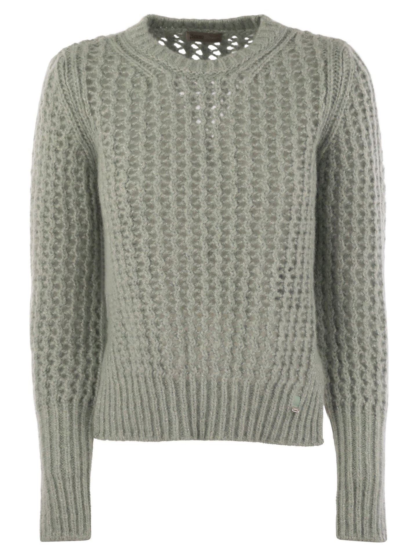 Herno Women Knitwear In Alpaca And Wool Yarn