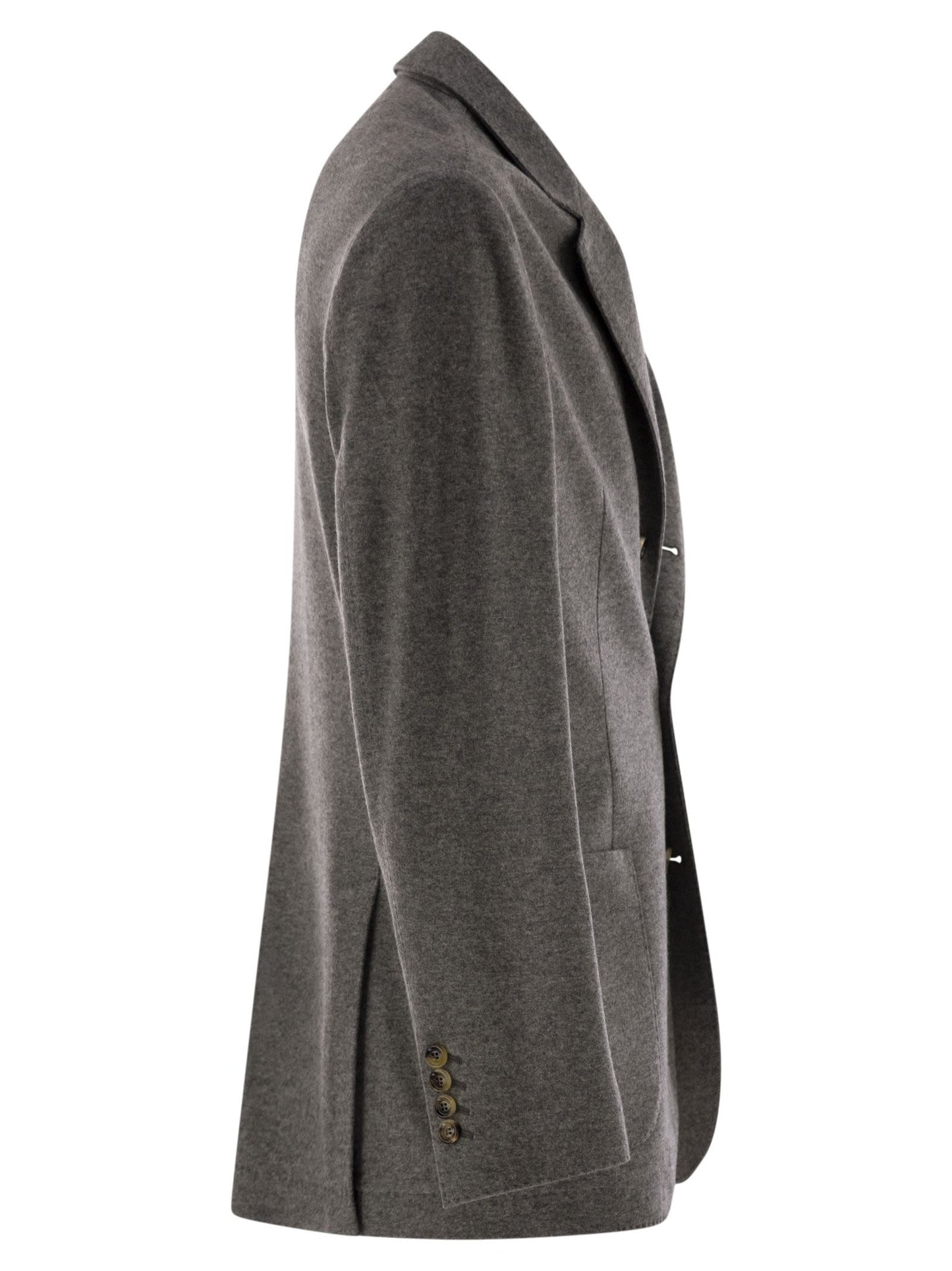 Brunello Cucinelli Men Cashmere Jersey Blazer With Patch Pockets