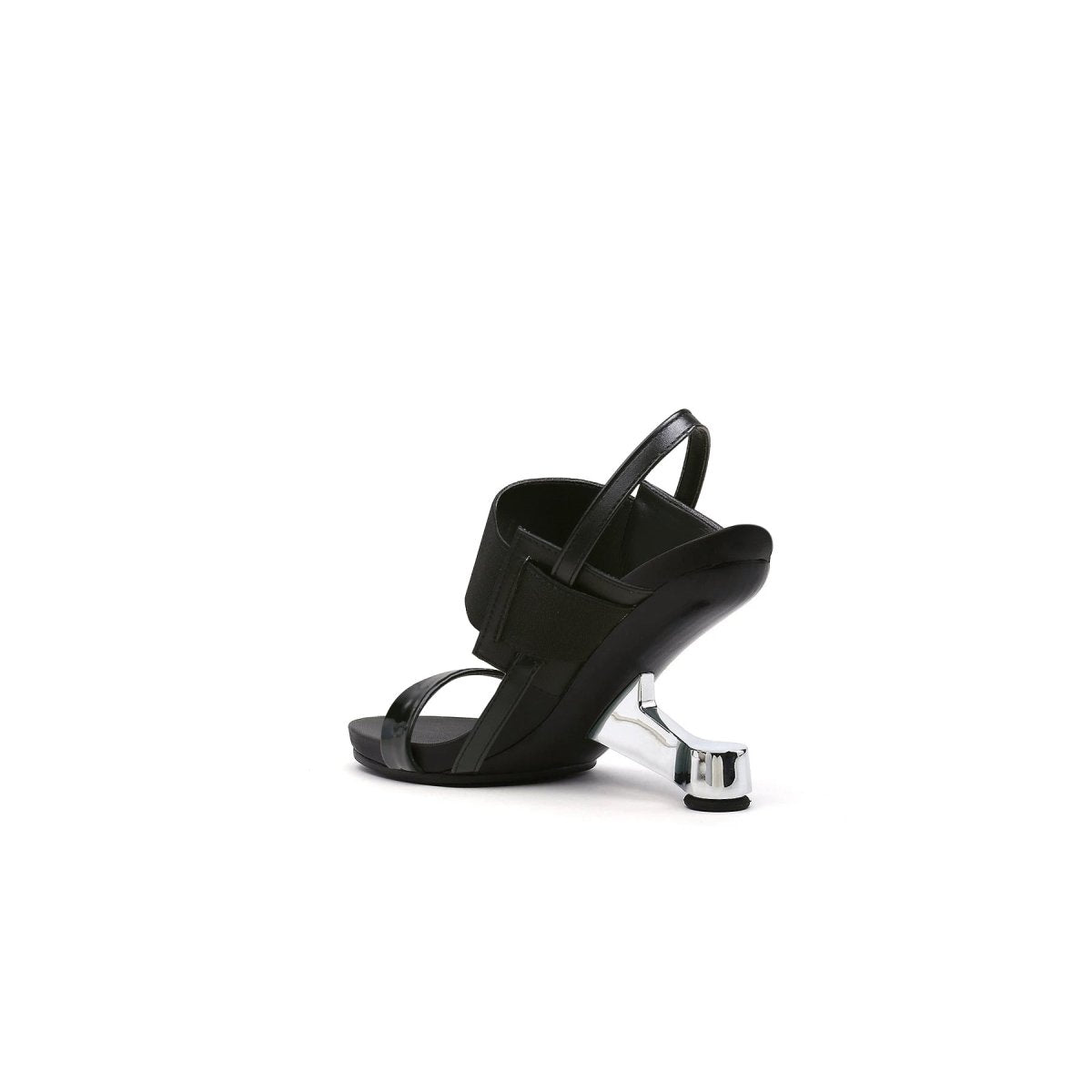 Artistic Glow Ankle Strap Pivot Heel Sandals-3