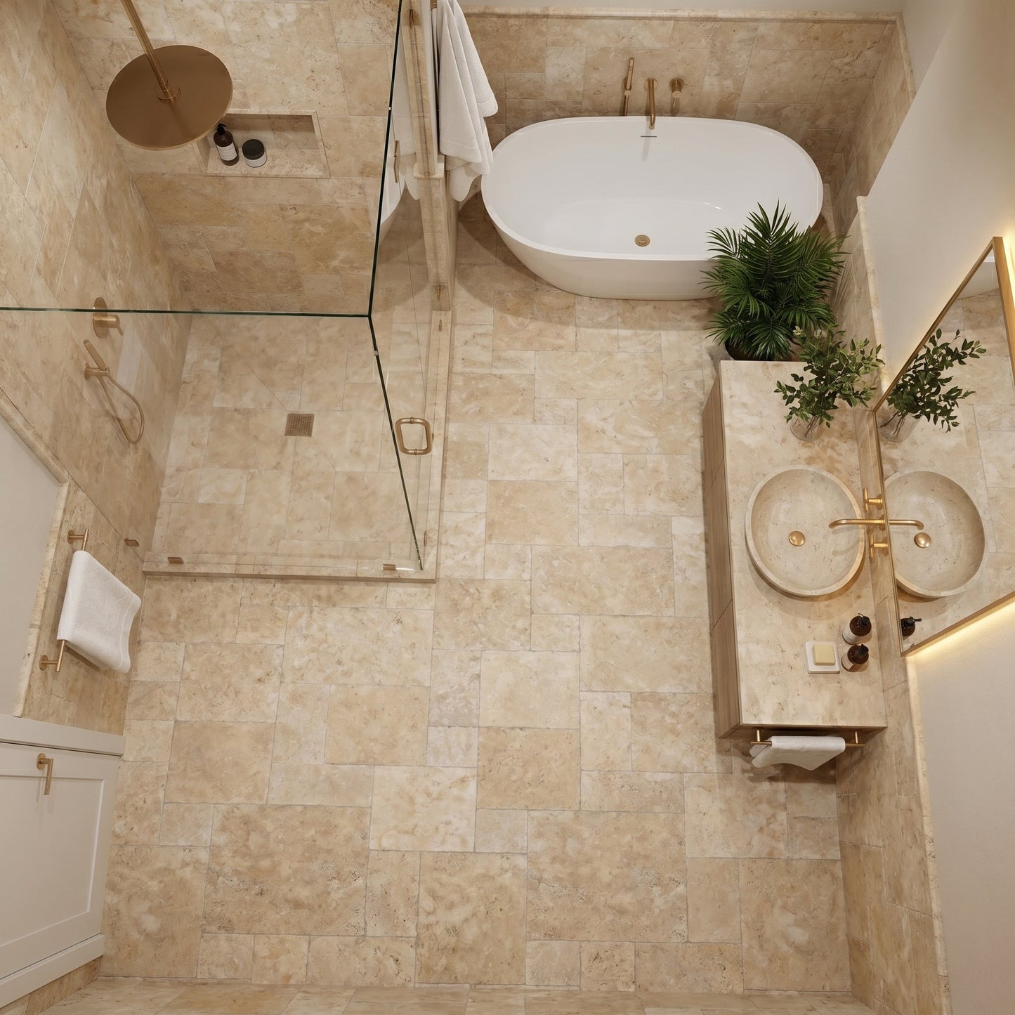 Aspendos Travertine Floor and Wall Tile