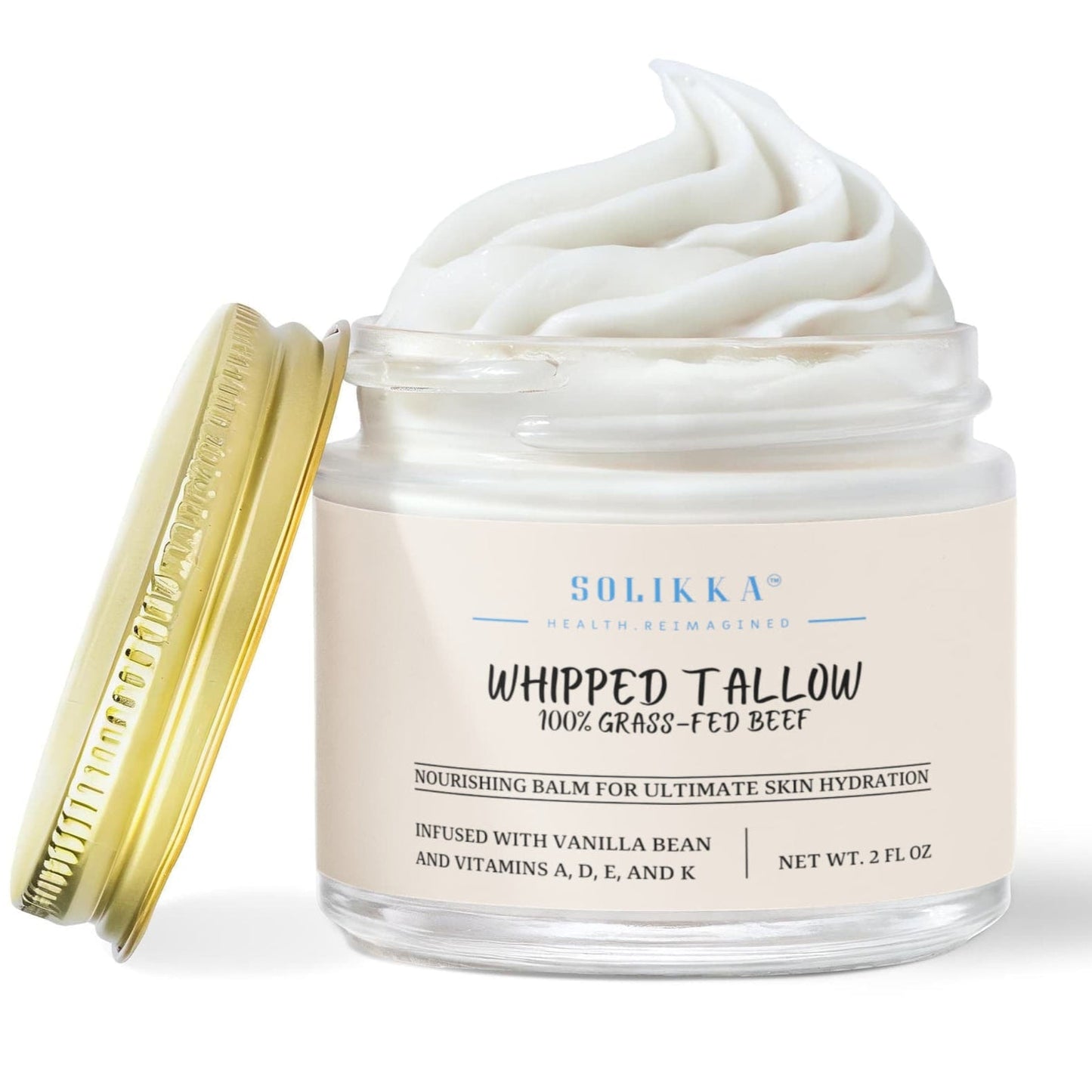 Whipped Grass-Fed Tallow Balm with Vanilla Bean-2