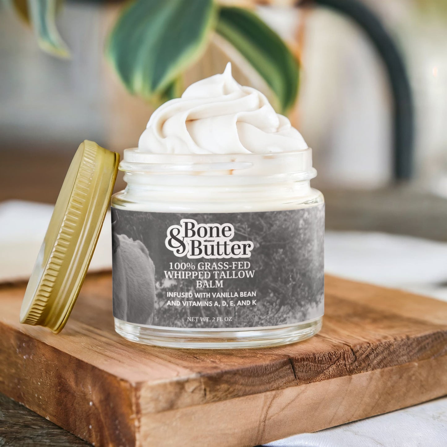 Bone & Butter Whipped Grass-Fed Tallow Balm with Vanilla Bean-3