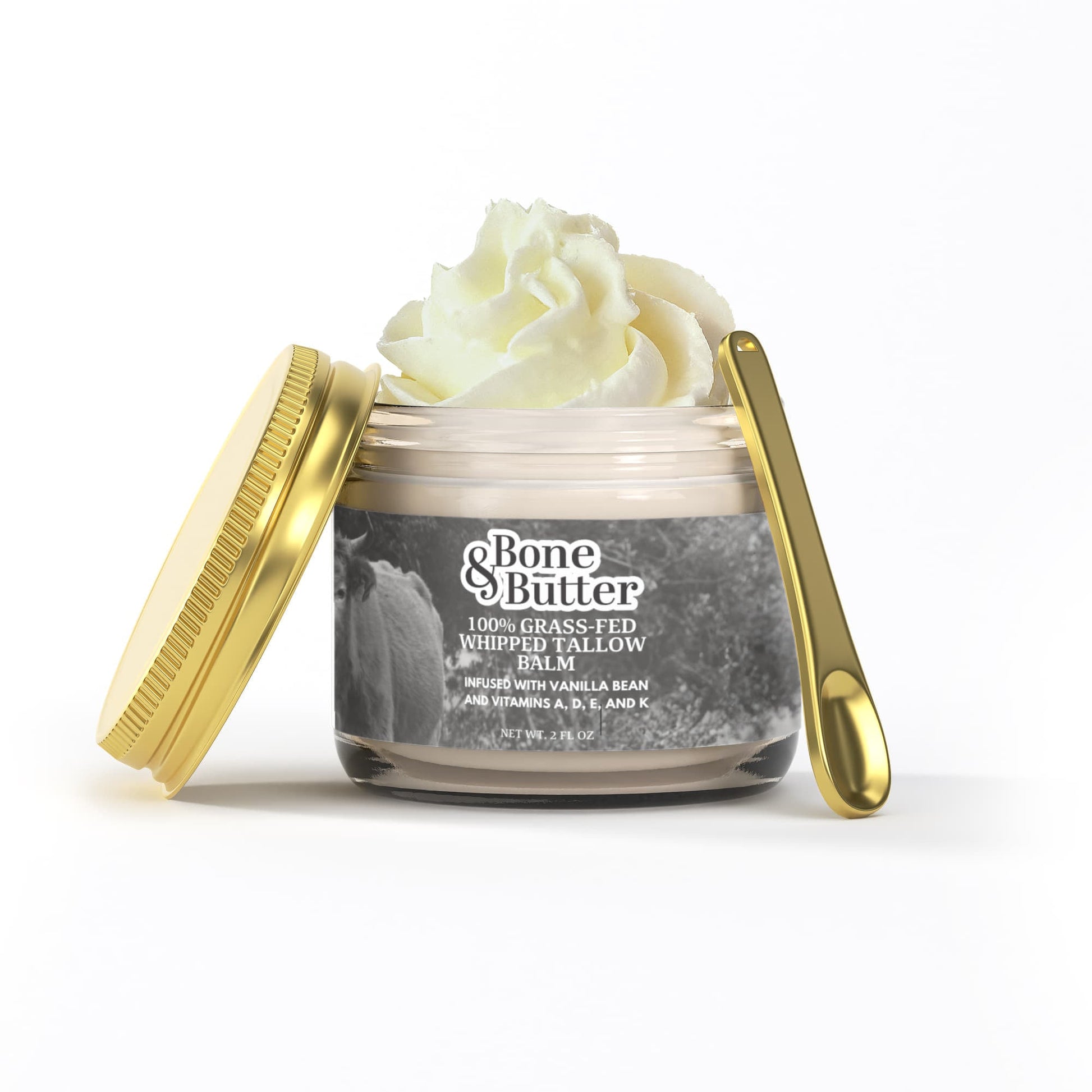 Bone & Butter Whipped Grass-Fed Tallow Balm with Vanilla Bean-0